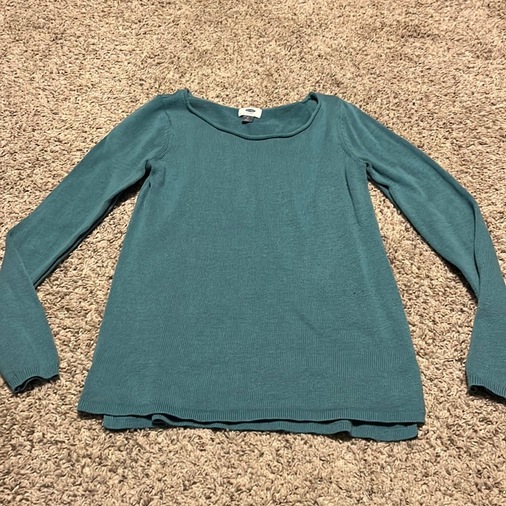 Teal sweater